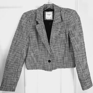 Abercrombie & Fitch Classic Houndstooth Blazer